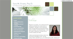 Desktop Screenshot of drsaraevans.com