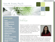 Tablet Screenshot of drsaraevans.com